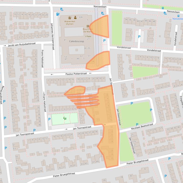 Kaart van postcodegebied 5251NG.