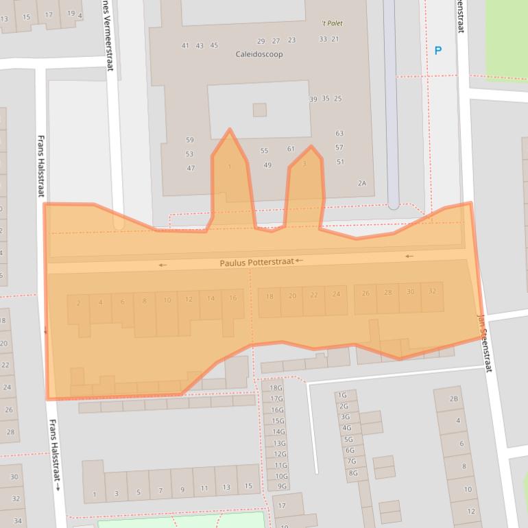 Kaart van postcodegebied 5251NK.