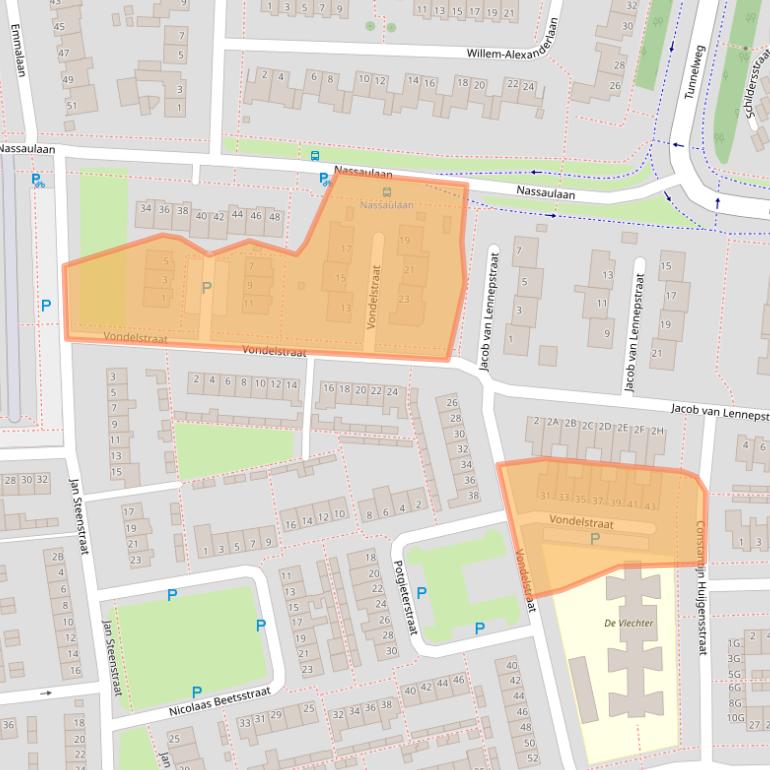 Kaart van postcodegebied 5251NN.