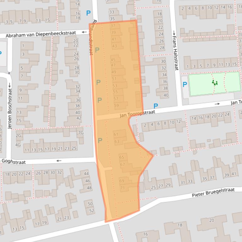 Kaart van postcodegebied 5251PB.