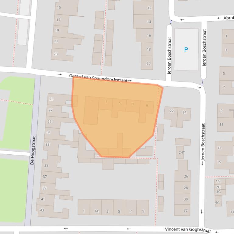 Kaart van postcodegebied 5251PH.