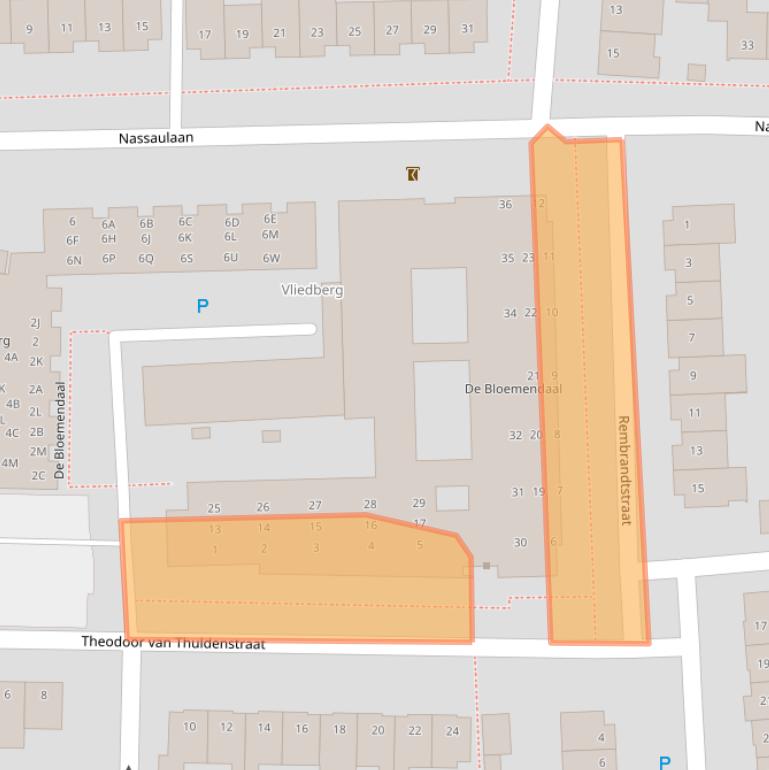 Kaart van postcodegebied 5251PL.