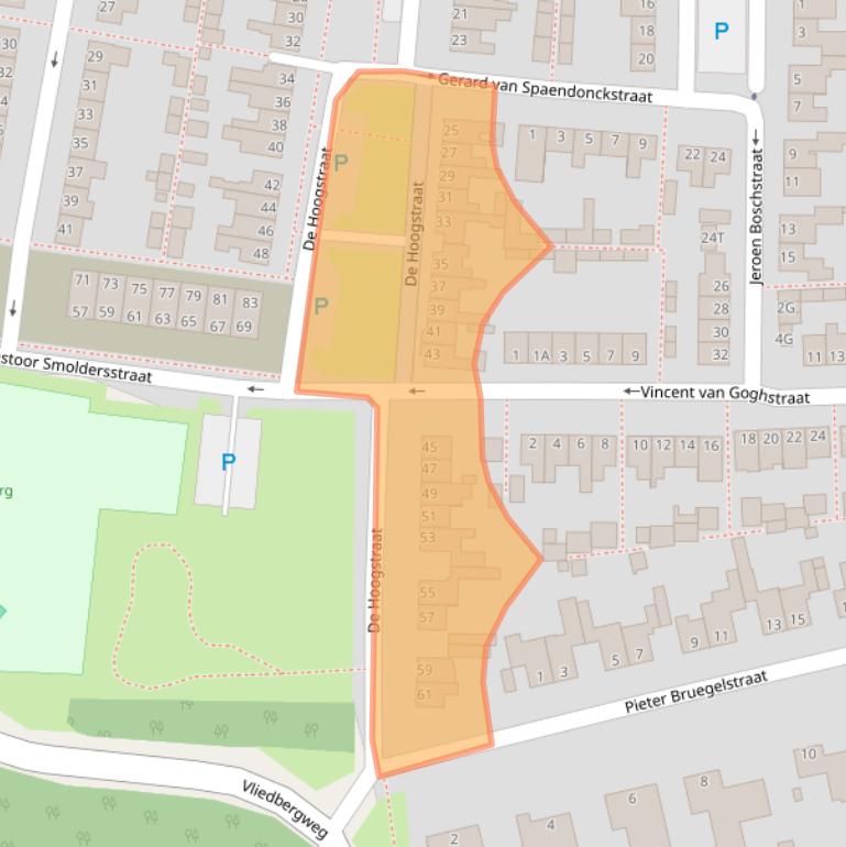 Kaart van postcodegebied 5251PP.