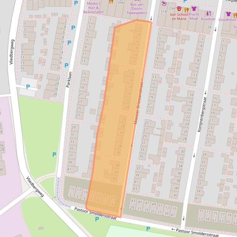 Kaart van postcodegebied 5251RB.
