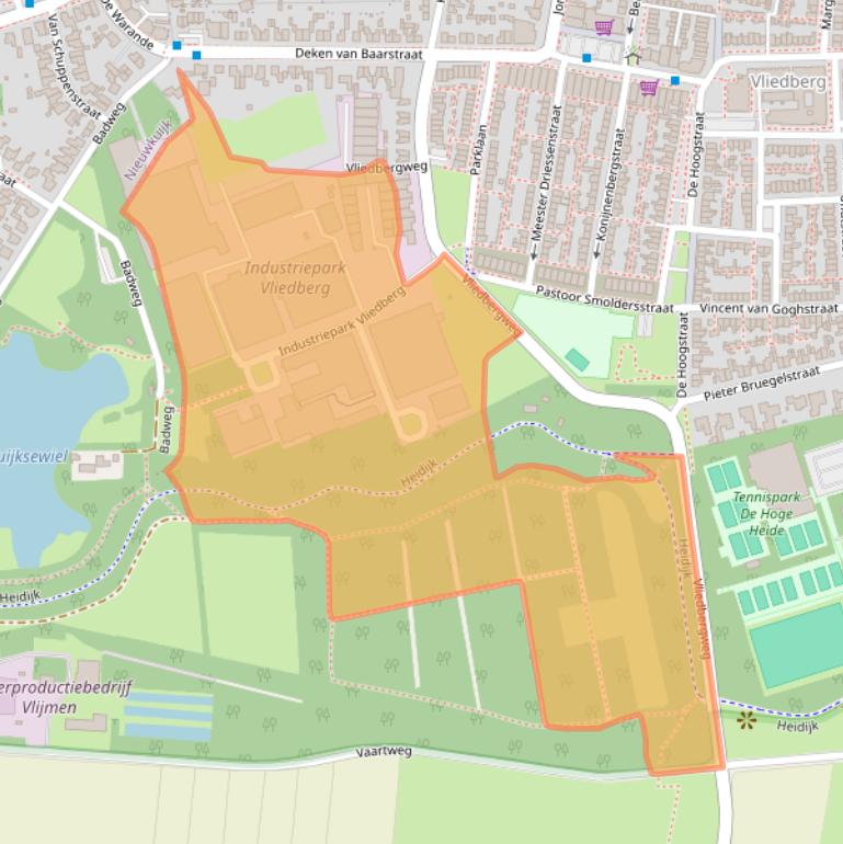 Kaart van postcodegebied 5251RG.
