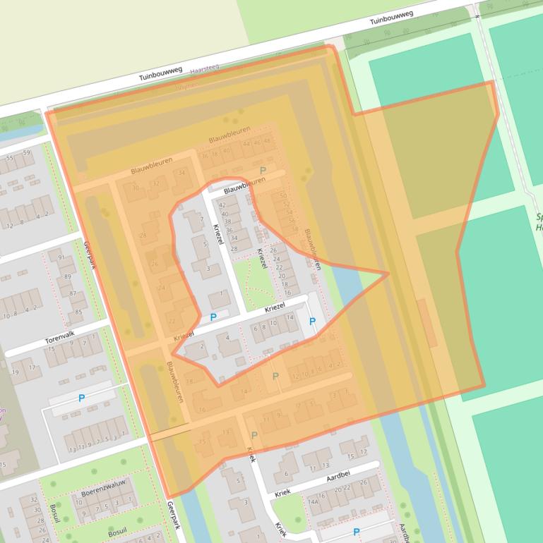 Kaart van postcodegebied 5251RZ.