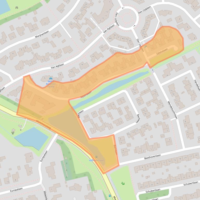 Kaart van postcodegebied 5251SE.