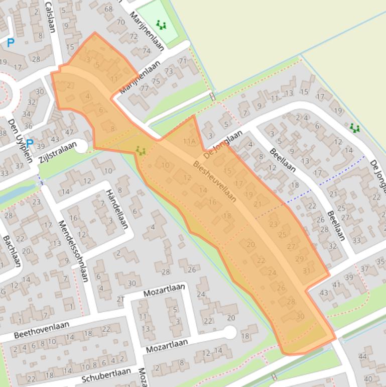 Kaart van postcodegebied 5251SK.