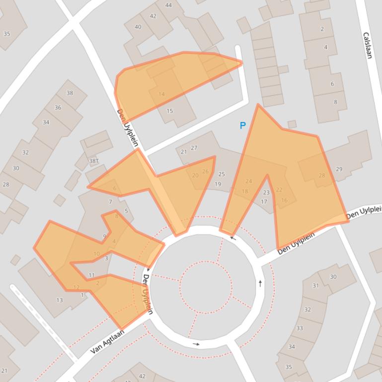 Kaart van postcodegebied 5251SR.