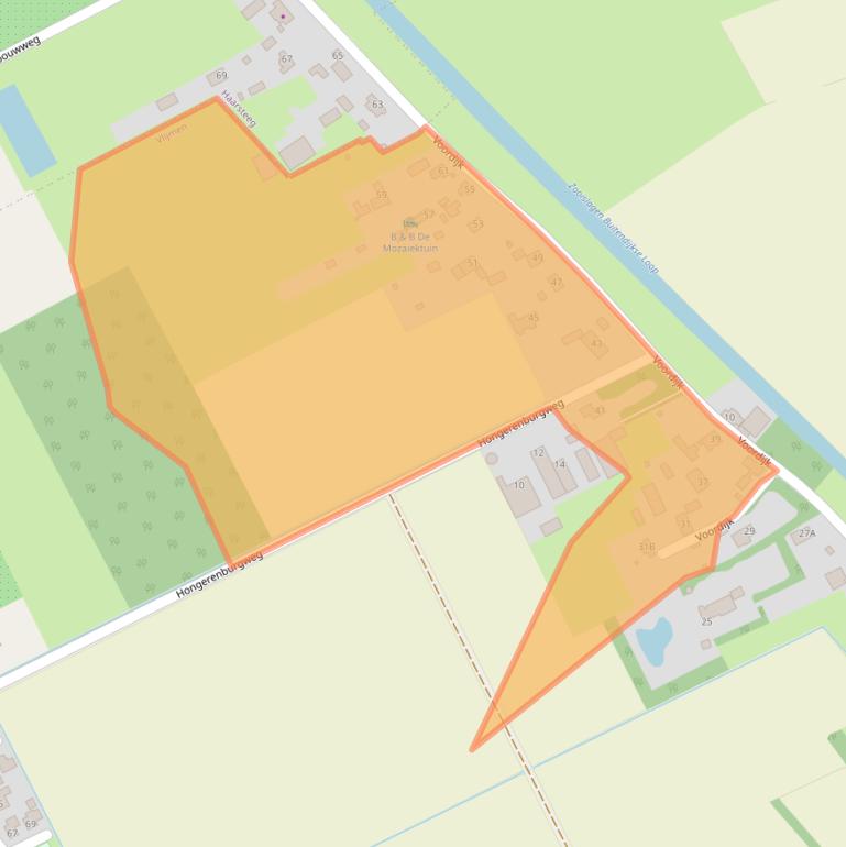 Kaart van postcodegebied 5251VE.