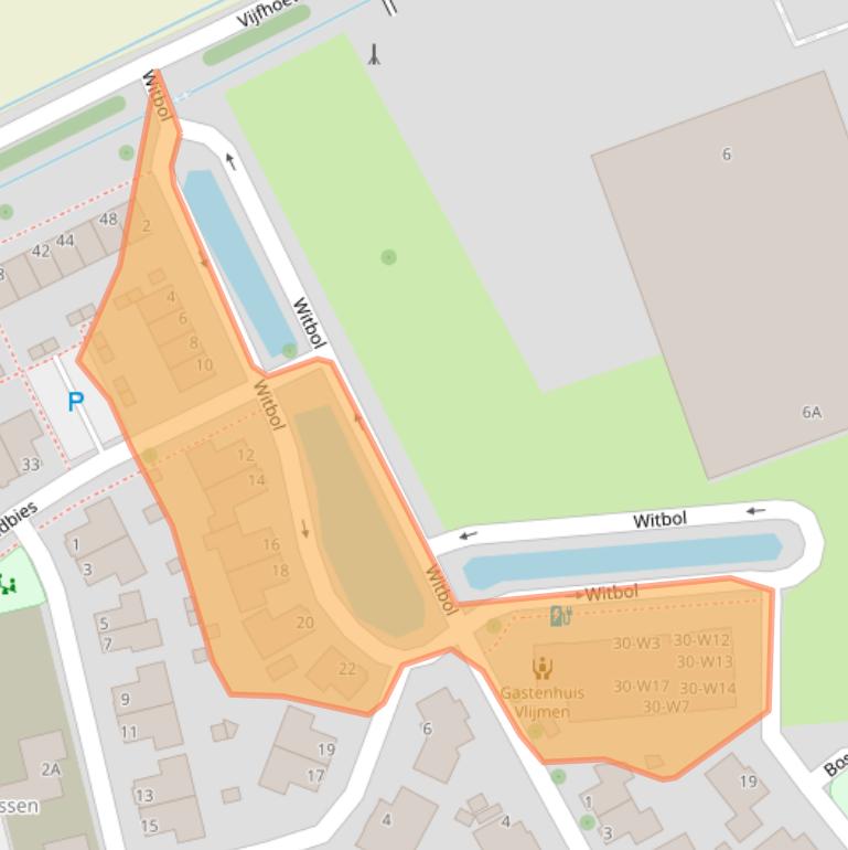 Kaart van postcodegebied 5251VZ.