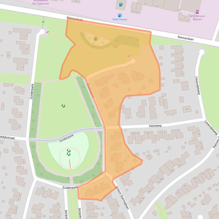 Kaart van postcodegebied 5251WC.