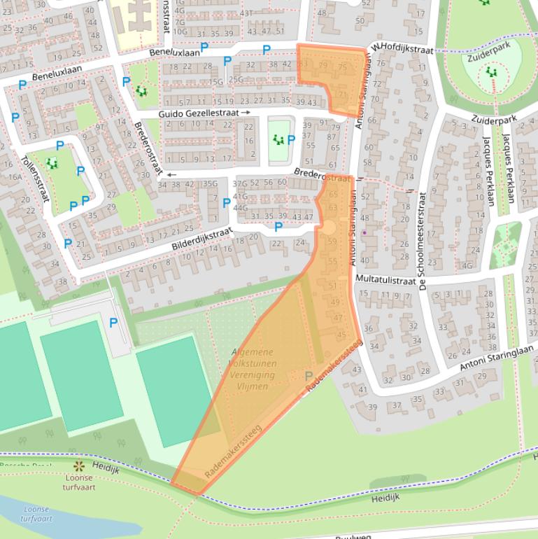 Kaart van postcodegebied 5251WE.