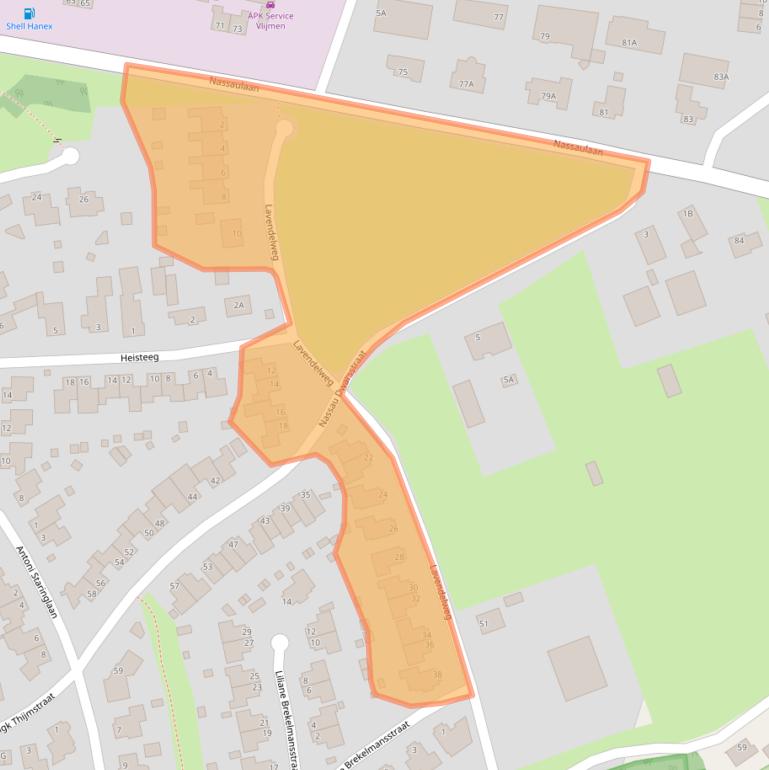 Kaart van postcodegebied 5251WT.