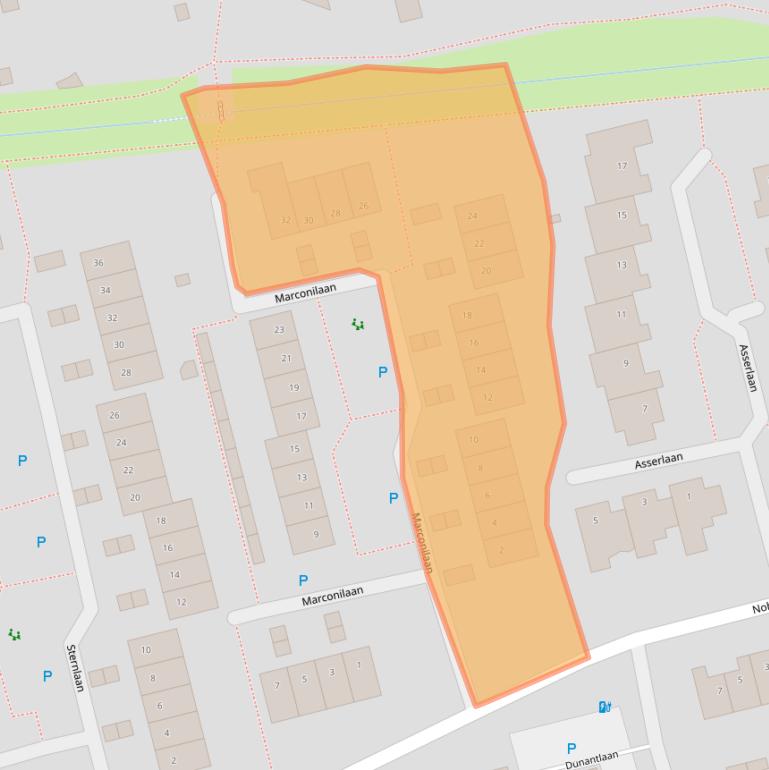 Kaart van postcodegebied 5251XG.