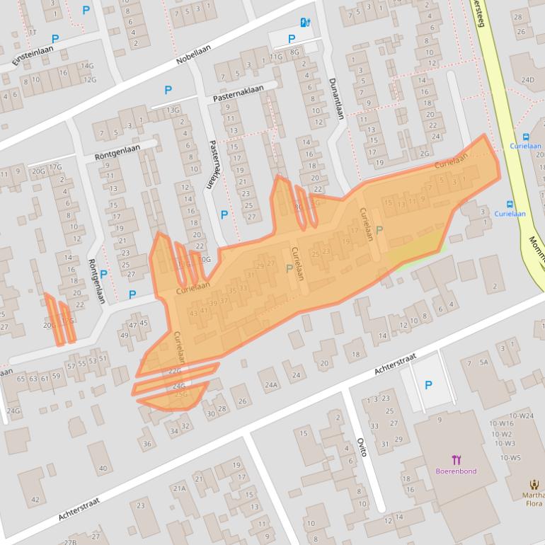 Kaart van postcodegebied 5251XW.