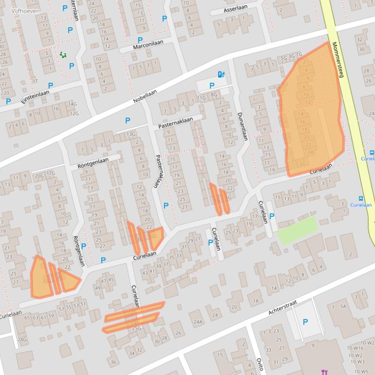 Kaart van postcodegebied 5251XZ.