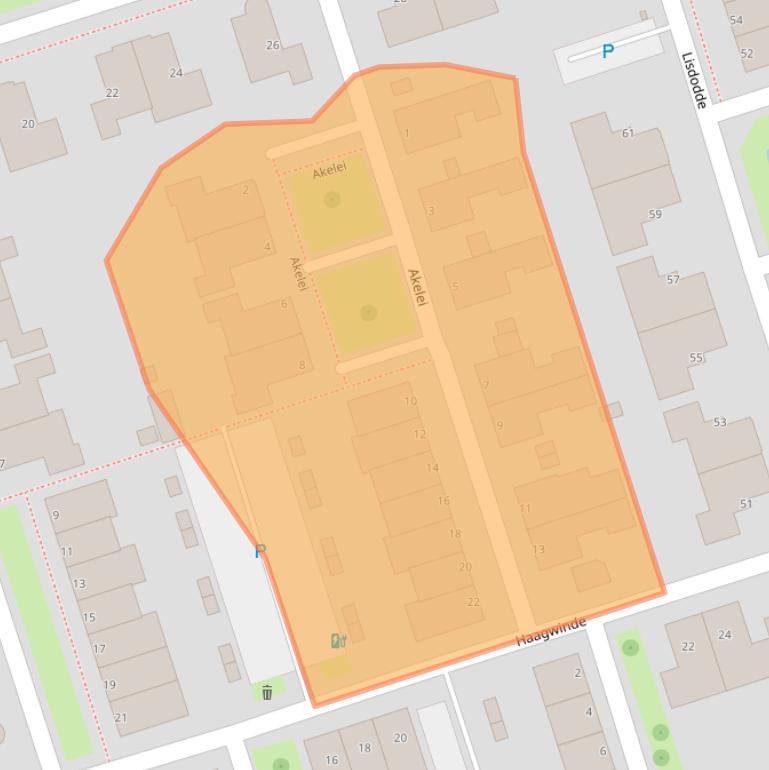 Kaart van postcodegebied 5251ZP.
