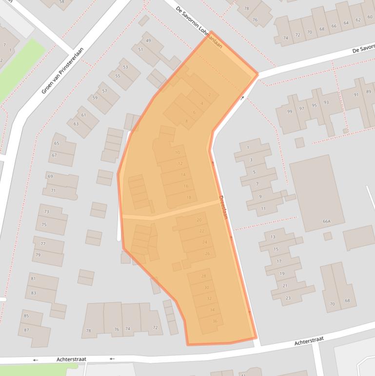 Kaart van postcodegebied 5252AM.