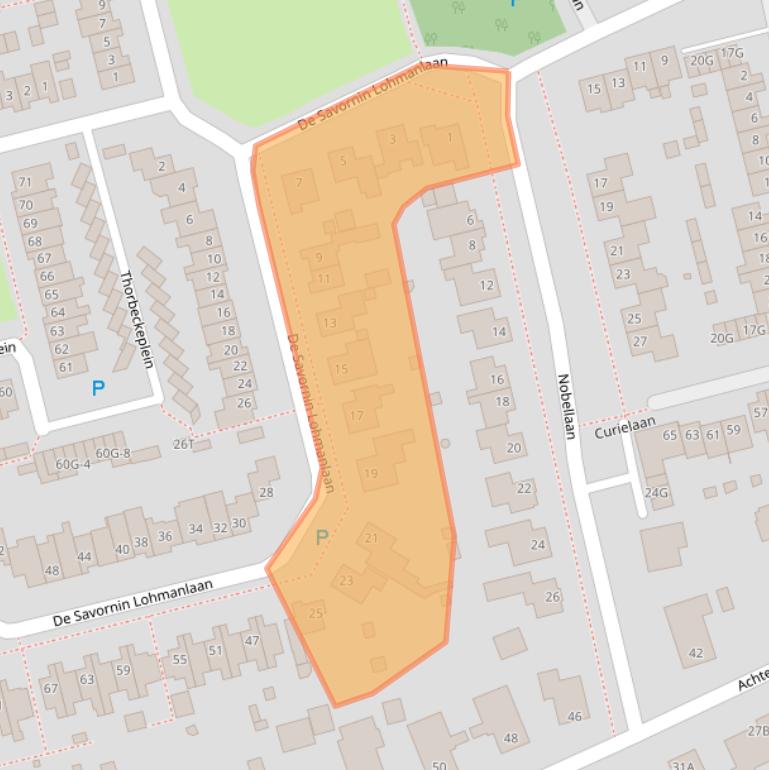 Kaart van postcodegebied 5252AX.