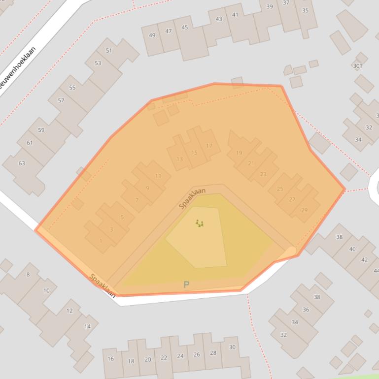 Kaart van postcodegebied 5252BC.