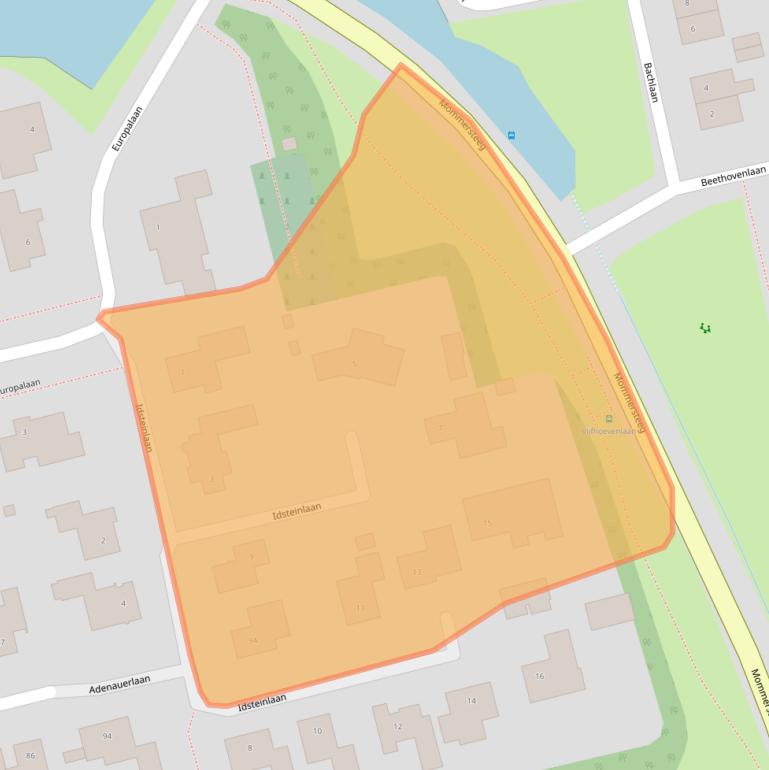 Kaart van postcodegebied 5252BJ.