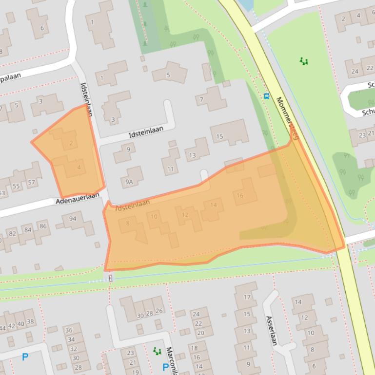 Kaart van postcodegebied 5252BK.