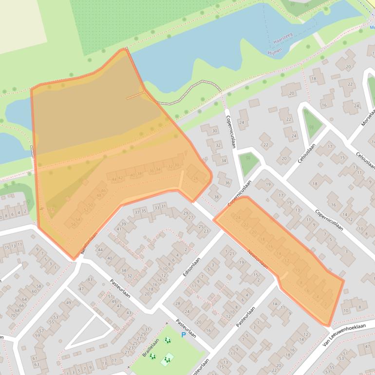 Kaart van postcodegebied 5252CE.