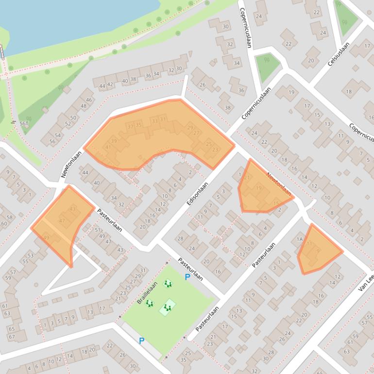 Kaart van postcodegebied 5252CH.