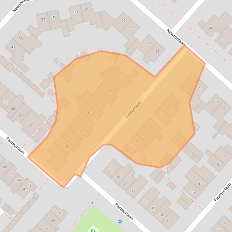 Kaart van postcodegebied 5252CK.