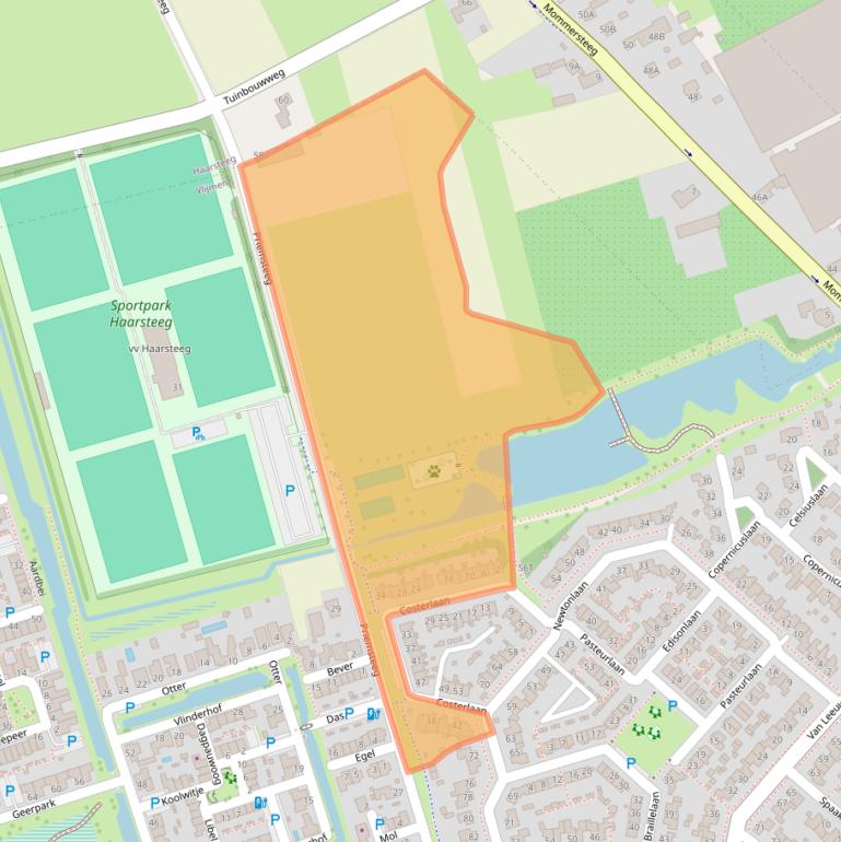 Kaart van postcodegebied 5252CR.