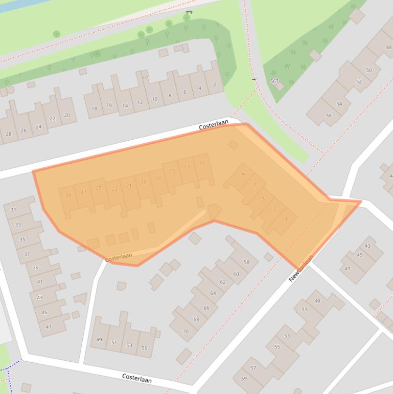 Kaart van postcodegebied 5252CS.