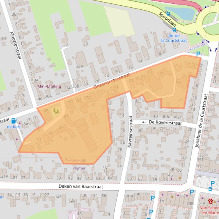 Kaart van postcodegebied 5253AA.