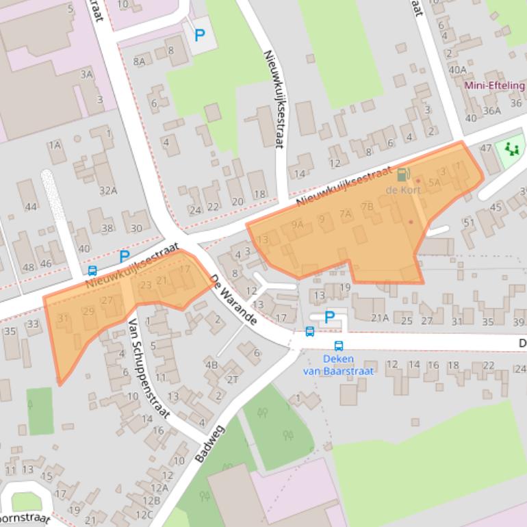 Kaart van postcodegebied 5253AC.