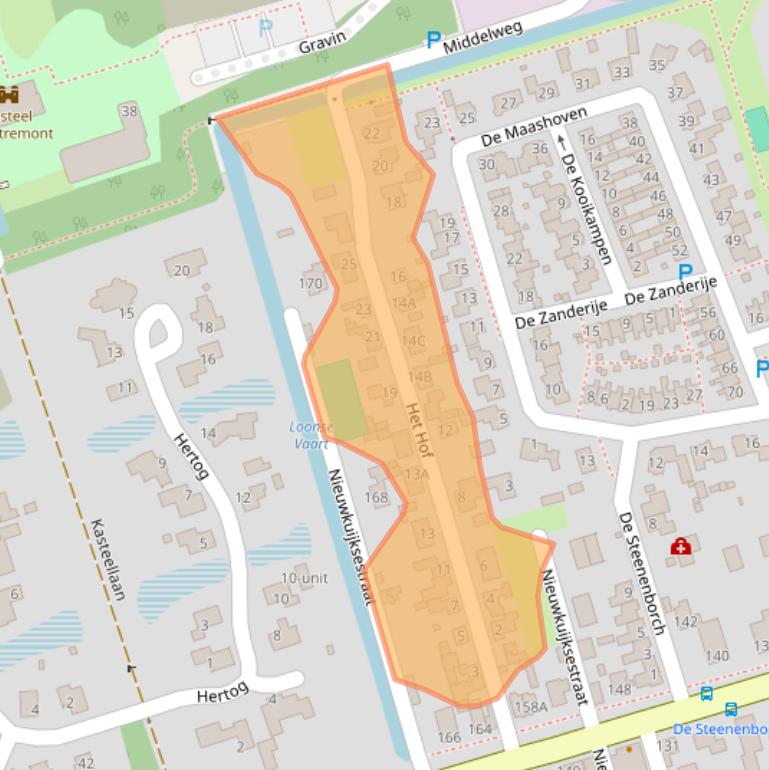 Kaart van postcodegebied 5253AR.