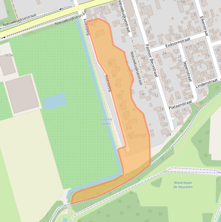 Kaart van postcodegebied 5253AX.