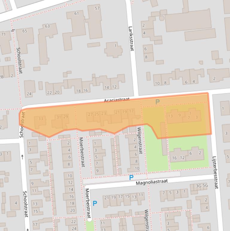 Kaart van postcodegebied 5253BA.
