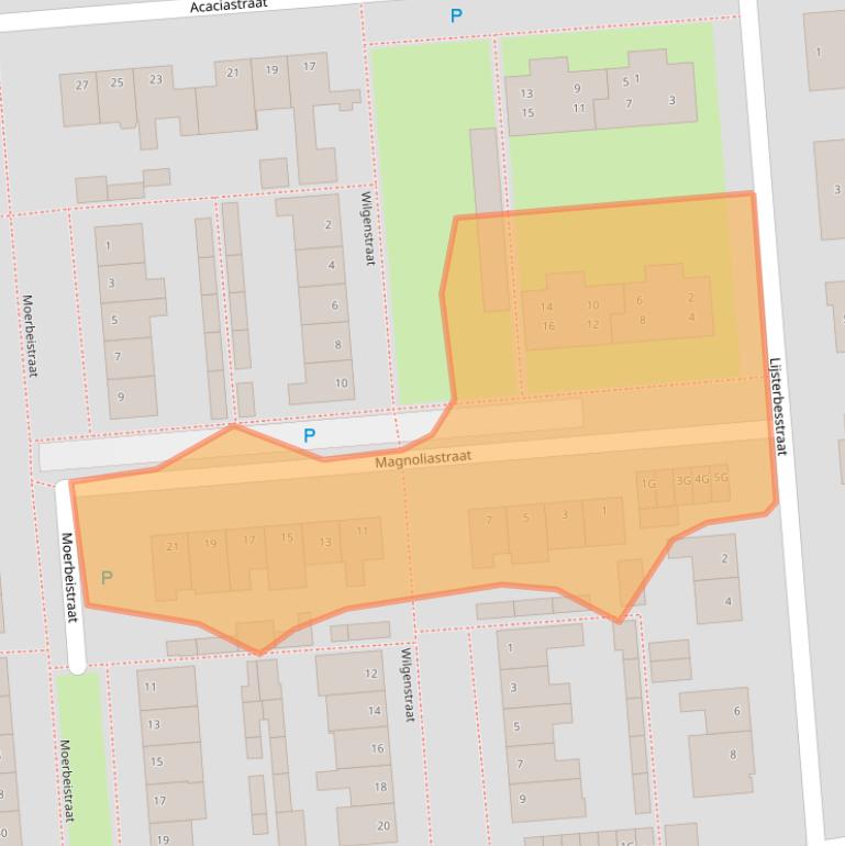 Kaart van postcodegebied 5253BC.