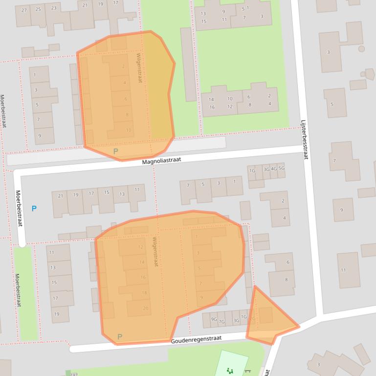 Kaart van postcodegebied 5253BG.