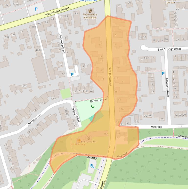 Kaart van postcodegebied 5253BL.