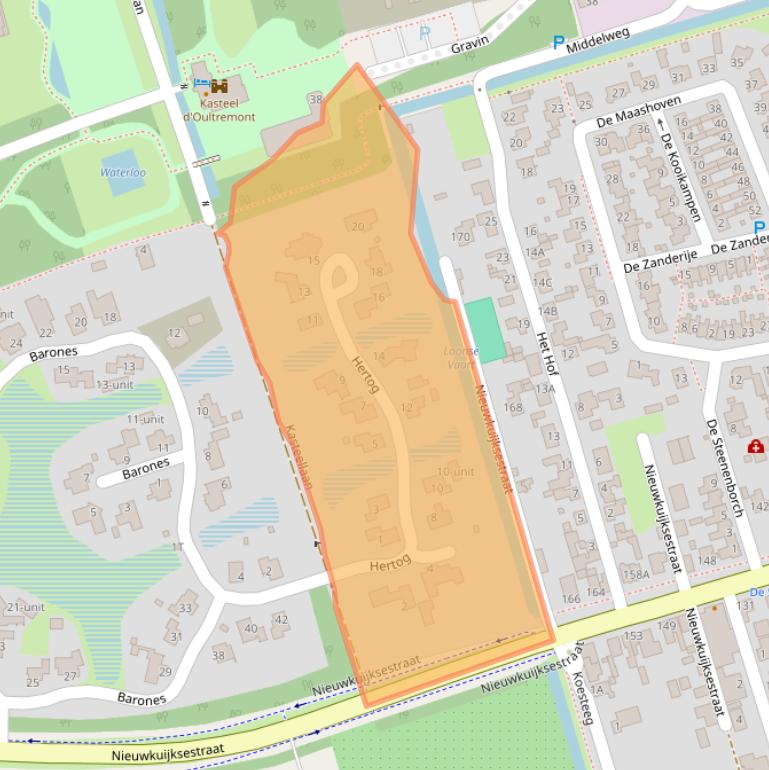 Kaart van postcodegebied 5253CZ.