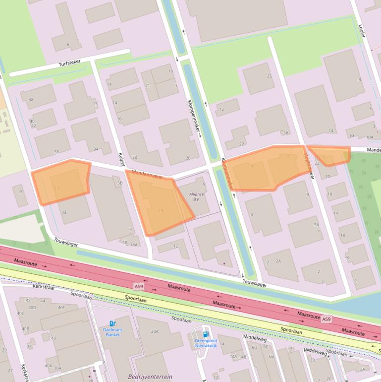 Kaart van postcodegebied 5253RB.