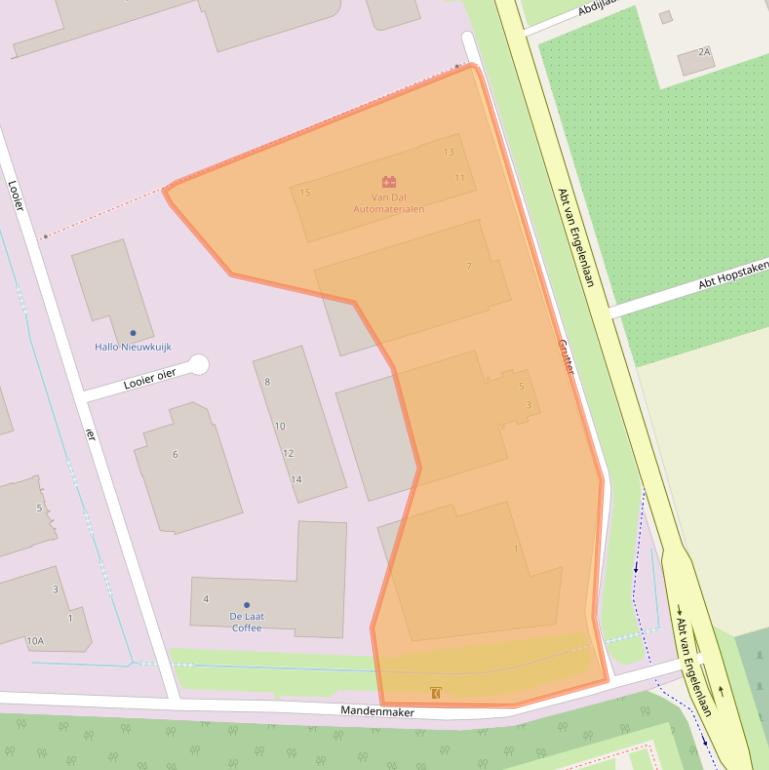 Kaart van postcodegebied 5253RM.