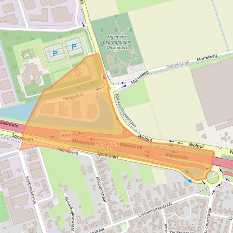 Kaart van postcodegebied 5253RN.