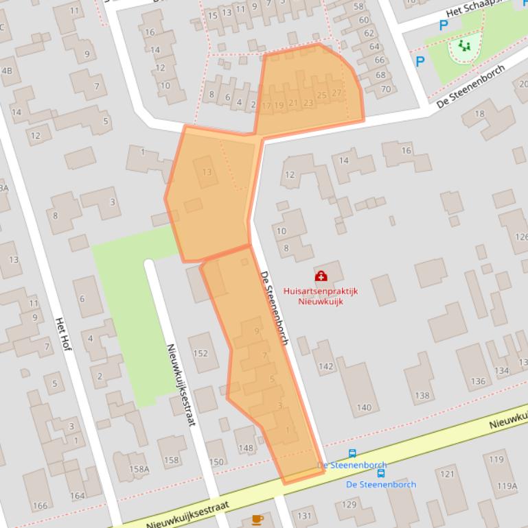 Kaart van postcodegebied 5253XA.