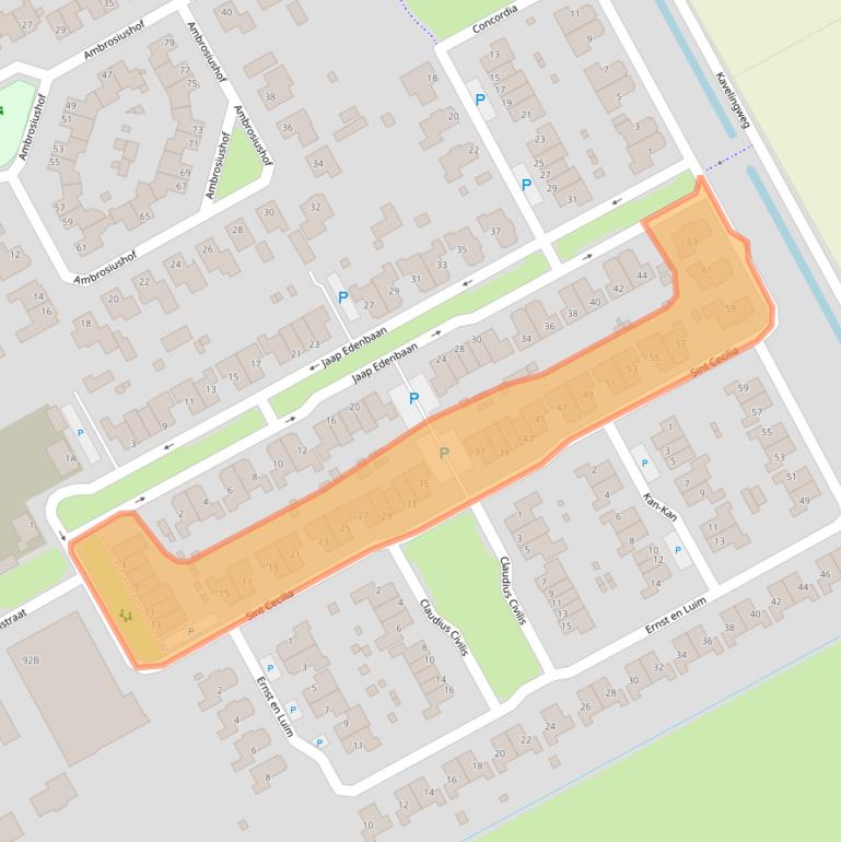 Kaart van postcodegebied 5254GB.