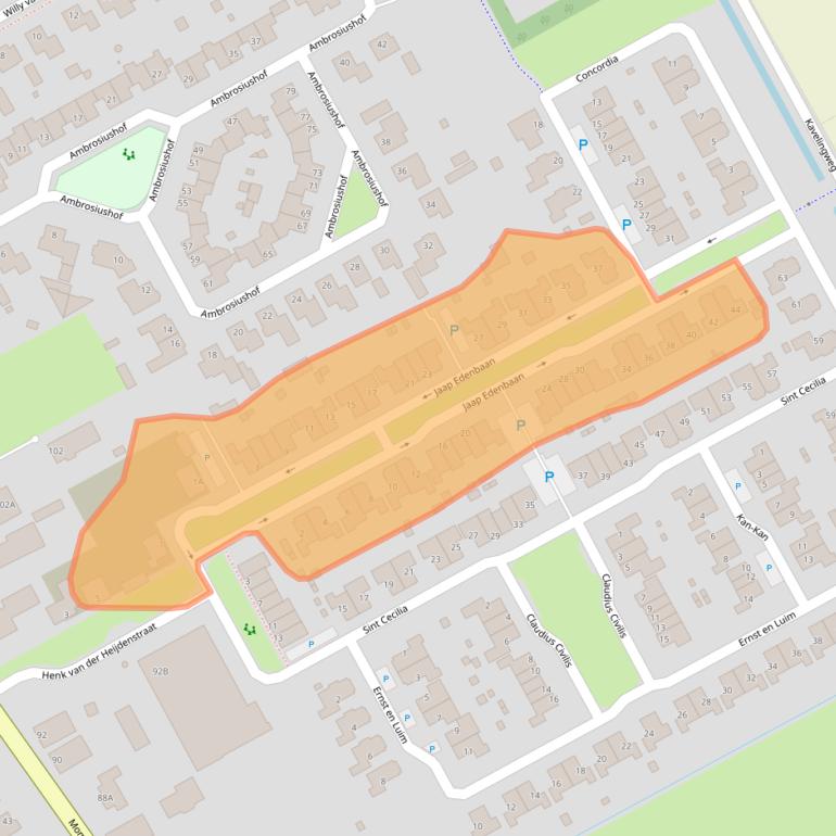 Kaart van postcodegebied 5254GH.