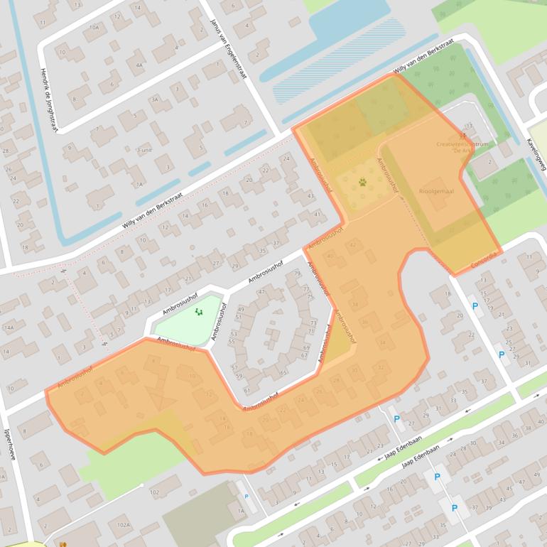 Kaart van postcodegebied 5254HD.