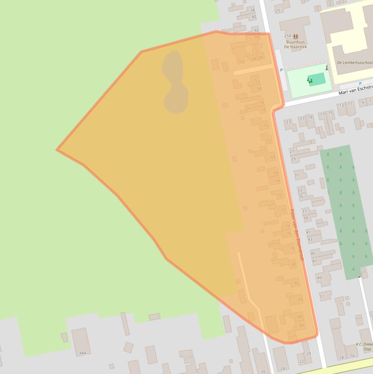 Kaart van postcodegebied 5254JK.