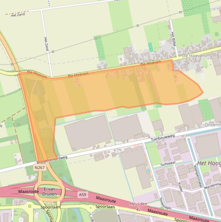 Kaart van postcodegebied 5254JW.